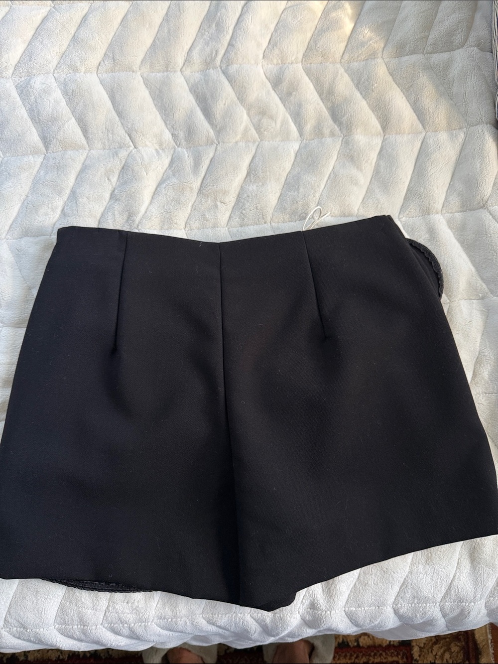 Zara Black Ruffle-Trim Skort - Picture 3 of 4